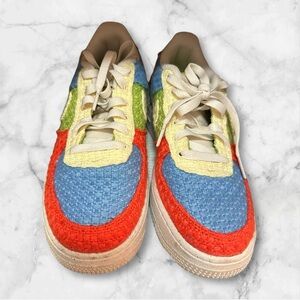 *SALE * Air Force 1 Low LV8 Next Nature GS 'Hemp - Multi'